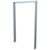 Leaning bracket made of flat steel 80 x12mm | with beam | total width: 750 mm | hot-dip galvanized